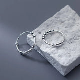 Trustdavis 925 Silver Beads Ball Ring Wedding Birthday Jewelry