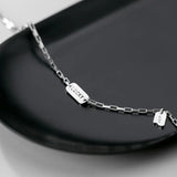 Trustdavis 925 Sterling Silver C-Letter Anklets For Women DA732