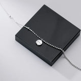 Trustdavis 925 Silver Luck Beads Anklets Women Birthday Gift D1148