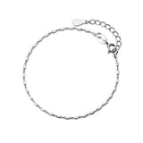 Trustdavis 925 Silver Small Square Bracelet For Women S925 Jewelry Gift D1185