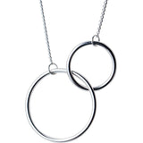 Trustdavis Minimalist 925 Silver Round Pendant Necklace for Women