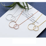 Trustdavis Minimalist 925 Silver Round Pendant Necklace for Women