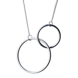 Trustdavis Minimalist 925 Silver Round Pendant Necklace for Women