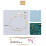 Trustdavis 925 Silver Beads Chain Bracelet Women Wedding S925 DA1085