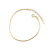 Trustdavis 925 Sterling Silver Snake Chain Bracelet for Women