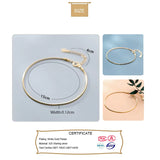 Trustdavis 925 Sterling Silver Snake Chain Bracelet for Women