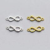 Trustdavis 925 Sterling Silver Sweet Infinite CZ Charm Pendant DIY Jewelry