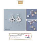 Trustdavis 925 Silver Sky Star CZ Charm Pendant DIY Jewelry DZ193