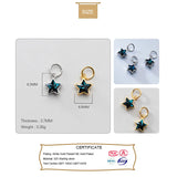 Trustdavis 925 Sterling Silver Star CZ Charm Pendant DIY Jewelry DZ298