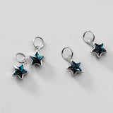 Trustdavis 925 Sterling Silver Star CZ Charm Pendant DIY Jewelry DZ298