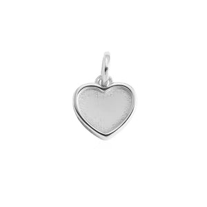 Trustdavis 925 Sterling Silver Heart Charm Pendant DIY Necklace Jewelry