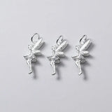 Trustdavis 925 Sterling Silver Angel Wing Fairy Charm Pendant