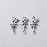 Trustdavis 925 Sterling Silver Angel Wing Fairy Charm Pendant
