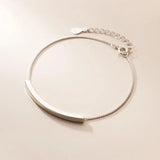 Trustdavis 925 Silver Arc Box Chain Bracelet for Women Wedding