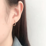Trustdavis 925 Sterling Silver Round Hoop Earrings for Women