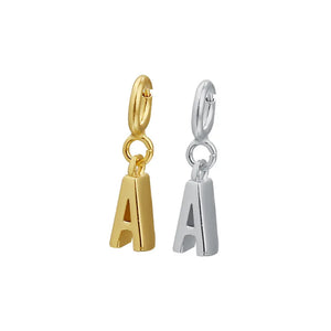 Trustdavis 925 Silver Sweet Name Letter Charm Pendant Women Jewelry DA3145