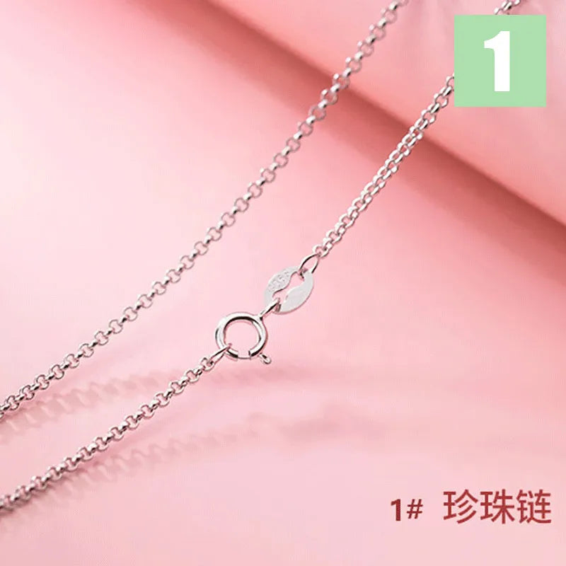 Trustdavis 925 Silver Box Chain Earrings Semi-finished DIY Access.