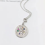 Trustdavis 925 Silver CZ Compass Charm Pendant DIY Jewelry HY790