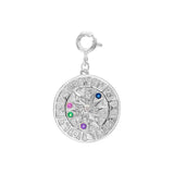 Trustdavis 925 Silver CZ Compass Charm Pendant DIY Jewelry HY790