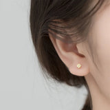 Trustdavis 925 Silver Dandelion CZ Stud Earrings For Women
