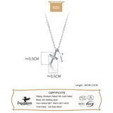 Trustdavis 925 Silver Double Cross CZ Pendant Necklace