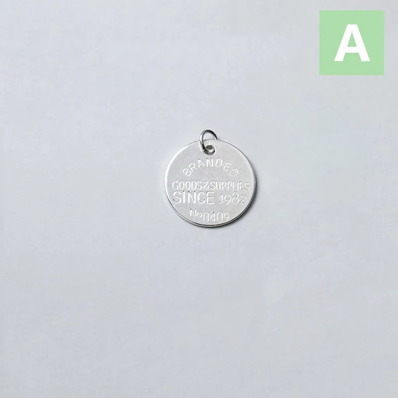 Trustdavis 925 Sterling Silver Round Pendant DIY Jewelry DZ201