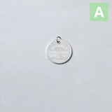 Trustdavis 925 Sterling Silver Round Pendant DIY Jewelry DZ201