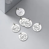 Trustdavis 925 Sterling Silver Round Pendant DIY Jewelry DZ201