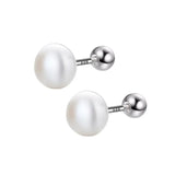Trustdavis 925 Silver Pearl Stud Earring Women Party Jewelry DA2290
