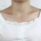 Trustdavis Pearl Clavicle Necklace For Women S925 Jewelry DA1548