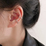 Trustdavis 925 Silver Openwork Clip Earrings Mum Daughter Gift DS4408