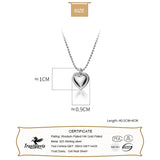 Trustdavis 925 Sterling Silver Heart Love Pendant Necklace