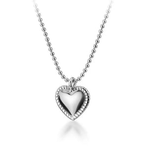 Trustdavis 925 Sterling Silver Heart Love Pendant Necklace