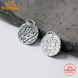Trustdavis 925 Sterling Silver Plum Blossom Charm Pendant DIY Jewelry