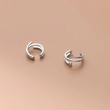 Trustdavis 925 Silver Star CZ Charm Clip Earrings Wedding Party Jewelry