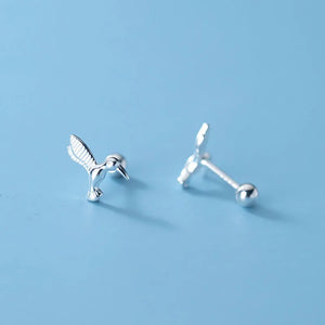 Trustdavis 925 Sterling Silver Bird Stud Earring Wedding Party Fine Jewelry