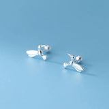 Trustdavis 925 Sterling Silver Bird Stud Earring Wedding Party Fine Jewelry