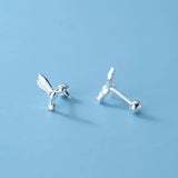 Trustdavis 925 Sterling Silver Bird Stud Earring Wedding Party Fine Jewelry