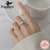 Trustdavis 925 Silver Sweet Ball Ring Women Wedding Gift DB1348