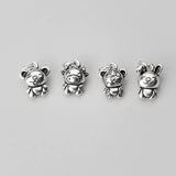 Trustdavis 925 Silver Zodiac Charm Pendant DIY Jewelry DZ179