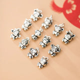 Trustdavis 925 Silver Zodiac Charm Pendant DIY Jewelry DZ179