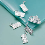 Trustdavis 925 Sterling Silver Dollar Money Charm Pendant DIY Jewelry DZ230
