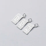 Trustdavis 925 Sterling Silver Dollar Money Charm Pendant DIY Jewelry DZ230