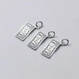 Trustdavis 925 Sterling Silver Dollar Money Charm Pendant DIY Jewelry DZ230