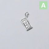 Trustdavis 925 Sterling Silver Dollar Money Charm Pendant DIY Jewelry DZ230