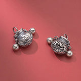 Trustdavis 925 Sterling Silver Hollow Purse Charm Pendant
