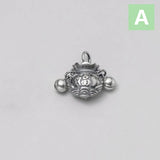 Trustdavis 925 Sterling Silver Hollow Purse Charm Pendant