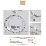 Trustdavis 925 Sterling Silver Lock Key Chain Bracelet Wedding Fine S925 Jewelry