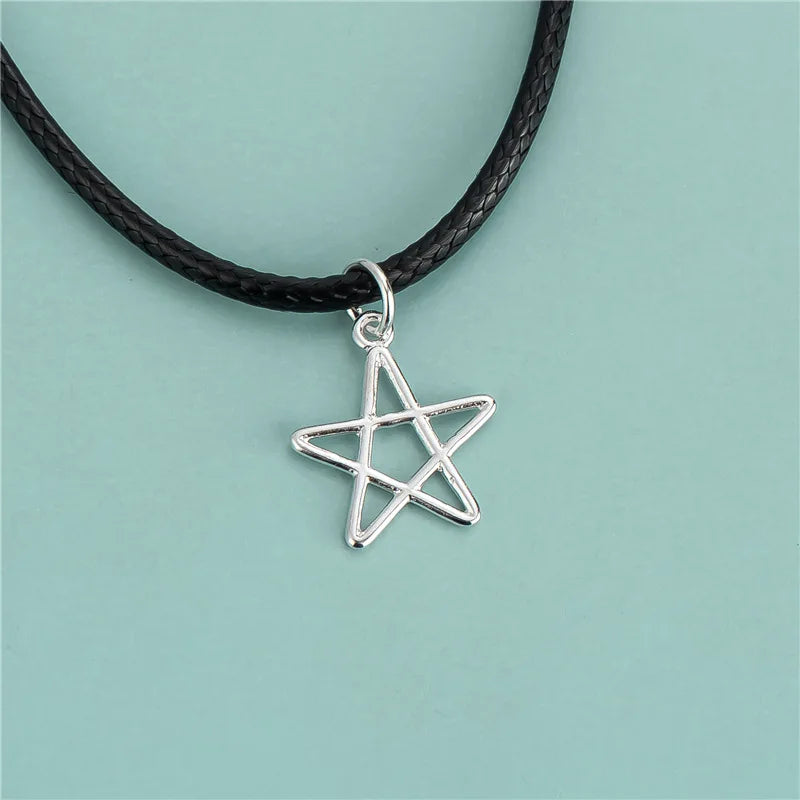 Trustdavis 925 Silver Sweet Pentagram Star Charm Pendant DIY Jewelry