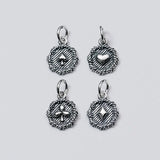 Trustdavis 925 Sterling Silver CARDS Charm Pendant Jewelry DZ265